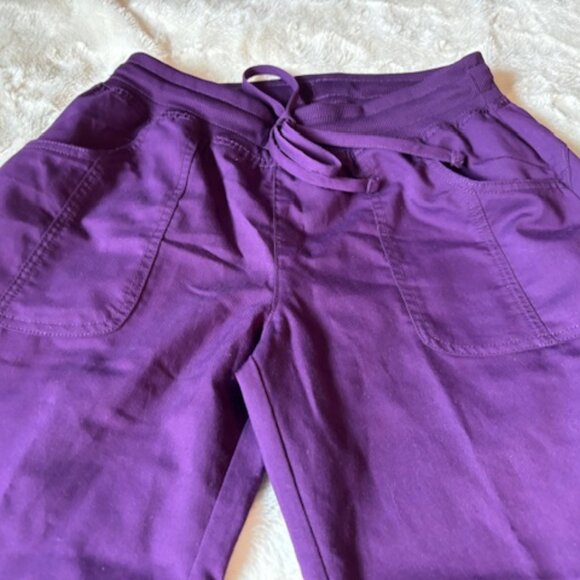 2/$40 Scrubstar Purple Nurse Medical Uniform Scrub Style No WC013 Ladies Sz S - Picture 2 of 16